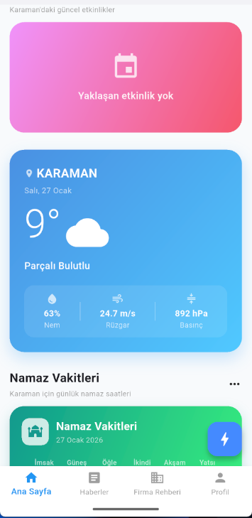 Hava Durumu ve Etkinlikler